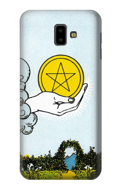 S3722 Tarot Card Ace of Pentacles Coins Case For Samsung Galaxy J6+ (2018), J6 Plus (2018)