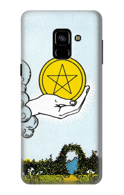 S3722 Tarot Card Ace of Pentacles Coins Case For Samsung Galaxy A8 (2018)