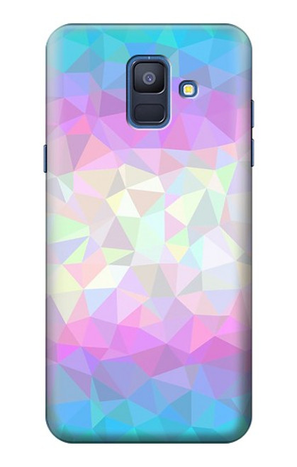 S3747 Trans Flag Polygon Case For Samsung Galaxy A6 (2018)