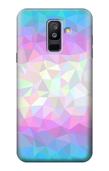 S3747 Trans Flag Polygon Case For Samsung Galaxy A6+ (2018), J8 Plus 2018, A6 Plus 2018