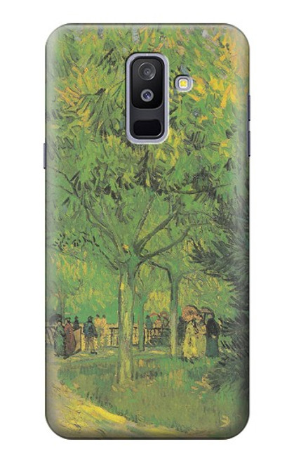 S3748 Van Gogh A Lane in a Public Garden Case For Samsung Galaxy A6+ (2018), J8 Plus 2018, A6 Plus 2018