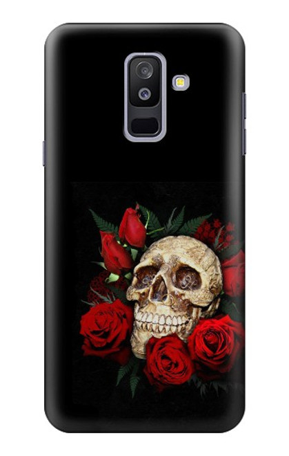 S3753 Dark Gothic Goth Skull Roses Case For Samsung Galaxy A6+ (2018), J8 Plus 2018, A6 Plus 2018