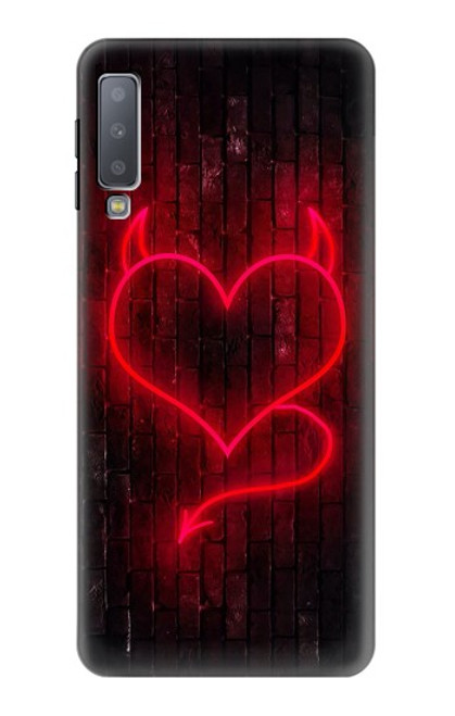 S3682 Devil Heart Case For Samsung Galaxy A7 (2018)