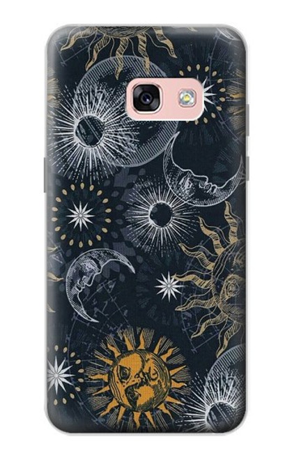 S3702 Moon and Sun Case For Samsung Galaxy A3 (2017)