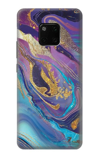 S3676 Colorful Abstract Marble Stone Case For Huawei Mate 20 Pro