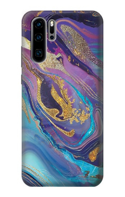 S3676 Colorful Abstract Marble Stone Case For Huawei P30 Pro
