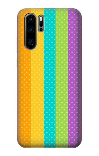 S3678 Colorful Rainbow Vertical Case For Huawei P30 Pro