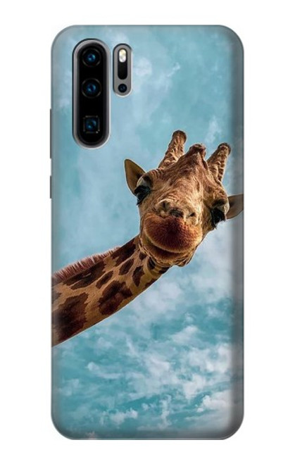 S3680 Cute Smile Giraffe Case For Huawei P30 Pro