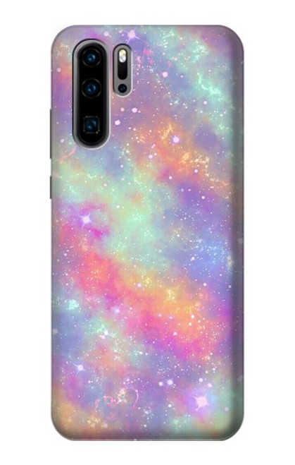 S3706 Pastel Rainbow Galaxy Pink Sky Case For Huawei P30 Pro