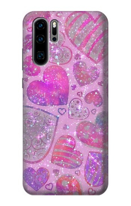 S3710 Pink Love Heart Case For Huawei P30 Pro