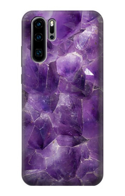 S3713 Purple Quartz Amethyst Graphic Printed Case For Huawei P30 Pro