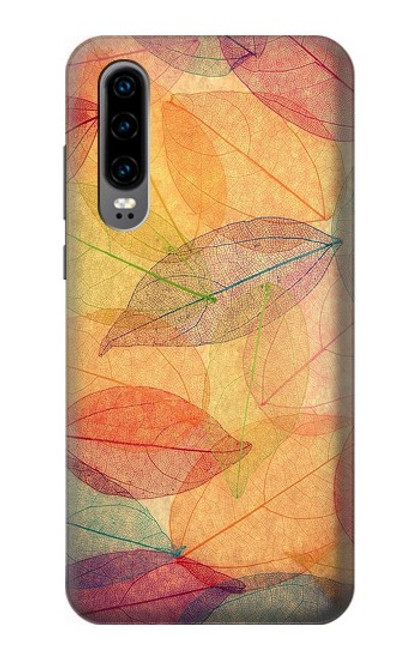 S3686 Fall Season Leaf Autumn Case For Huawei P30