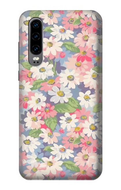 S3688 Floral Flower Art Pattern Case For Huawei P30