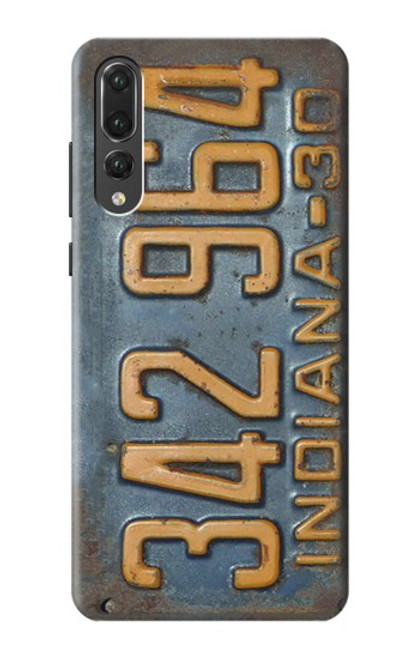 S3750 Vintage Vehicle Registration Plate Case For Huawei P20 Pro