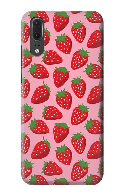 S3719 Strawberry Pattern Case For Huawei P20