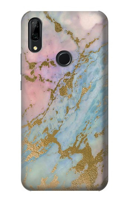 S3717 Rose Gold Blue Pastel Marble Graphic Printed Case For Huawei P Smart Z, Y9 Prime 2019