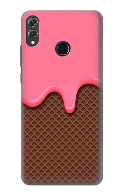 S3754 Strawberry Ice Cream Cone Case For Huawei Honor 8X