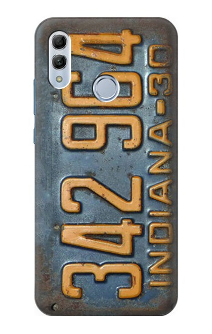 S3750 Vintage Vehicle Registration Plate Case For Huawei Honor 10 Lite, Huawei P Smart 2019