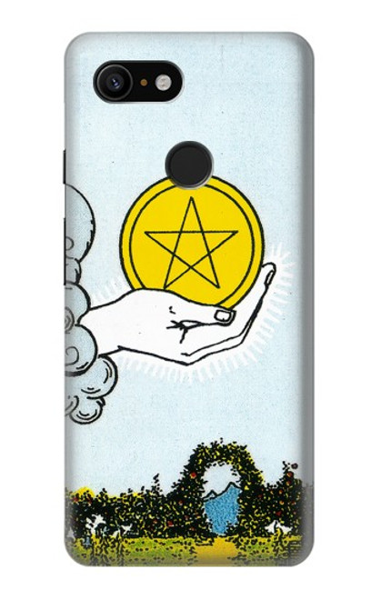 S3722 Tarot Card Ace of Pentacles Coins Case For Google Pixel 3
