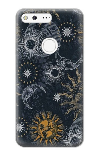S3702 Moon and Sun Case For Google Pixel XL
