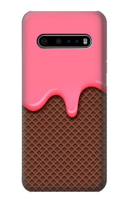 S3754 Strawberry Ice Cream Cone Case For LG V60 ThinQ 5G