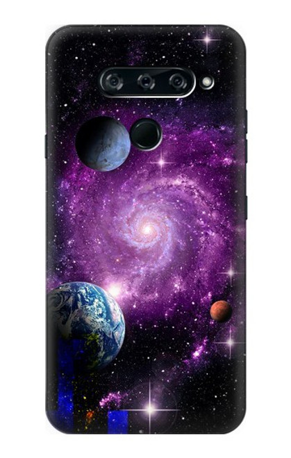 S3689 Galaxy Outer Space Planet Case For LG V40, LG V40 ThinQ