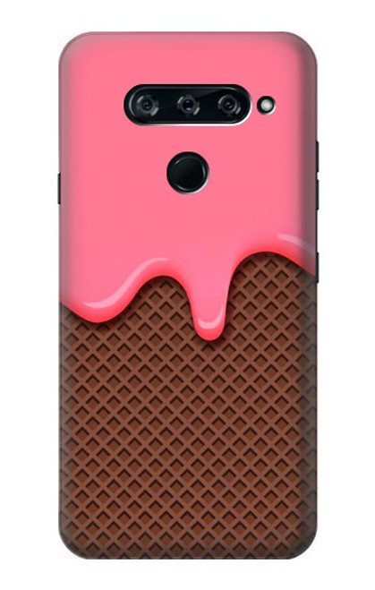 S3754 Strawberry Ice Cream Cone Case For LG V40, LG V40 ThinQ