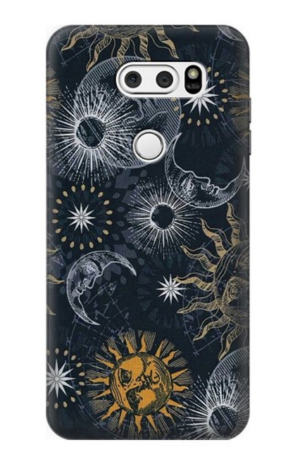 S3702 Moon and Sun Case For LG V30, LG V30 Plus, LG V30S ThinQ, LG V35, LG V35 ThinQ