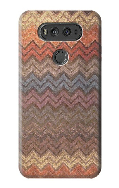 S3752 Zigzag Fabric Pattern Graphic Printed Case For LG V20