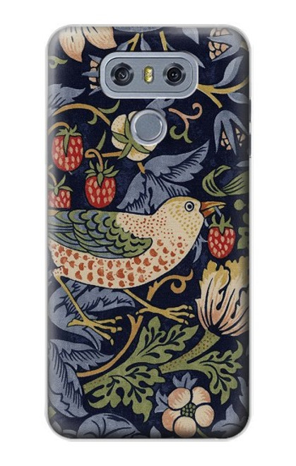 S3791 William Morris Strawberry Thief Fabric Case For LG G6