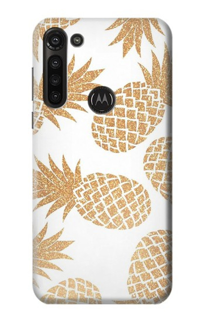 S3718 Seamless Pineapple Case For Motorola Moto G8 Power