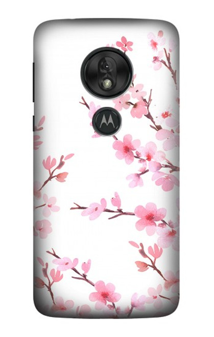 S3707 Pink Cherry Blossom Spring Flower Case For Motorola Moto G7 Power
