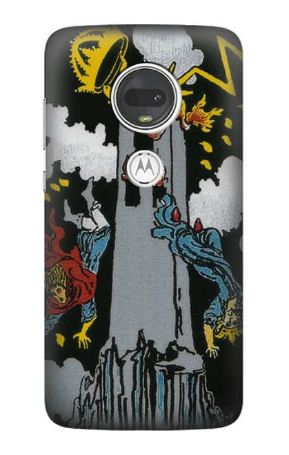 S3745 Tarot Card The Tower Case For Motorola Moto G7, Moto G7 Plus