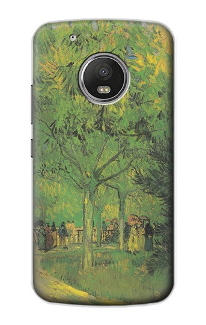 S3748 Van Gogh A Lane in a Public Garden Case For Motorola Moto G5 Plus