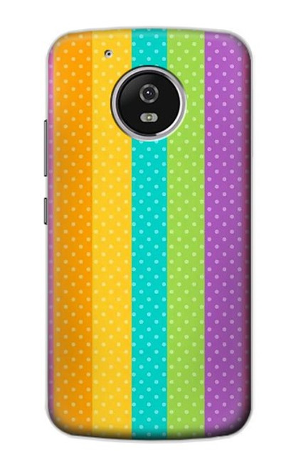 S3678 Colorful Rainbow Vertical Case For Motorola Moto G5