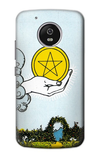 S3722 Tarot Card Ace of Pentacles Coins Case For Motorola Moto G5