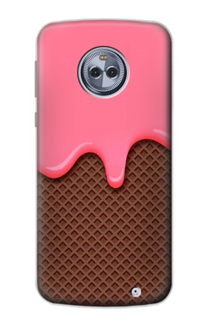 S3754 Strawberry Ice Cream Cone Case For Motorola Moto X4