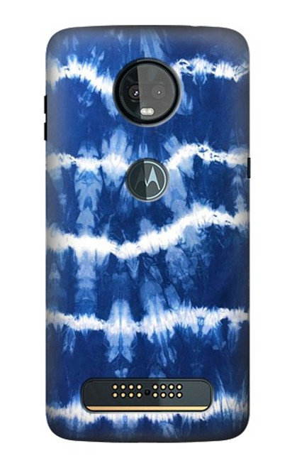 S3671 Blue Tie Dye Case For Motorola Moto Z3, Z3 Play
