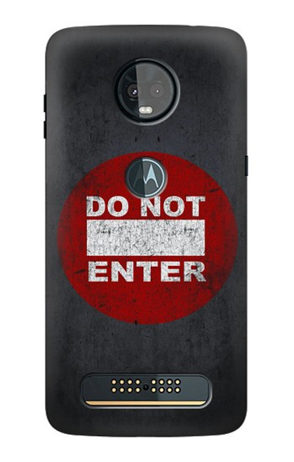 S3683 Do Not Enter Case For Motorola Moto Z3, Z3 Play