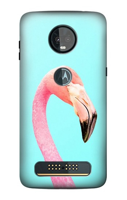 S3708 Pink Flamingo Case For Motorola Moto Z3, Z3 Play