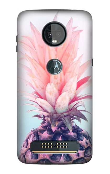 S3711 Pink Pineapple Case For Motorola Moto Z3, Z3 Play