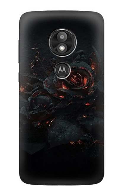 S3672 Burned Rose Case For Motorola Moto E Play (5th Gen.), Moto E5 Play, Moto E5 Cruise (E5 Play US Version)