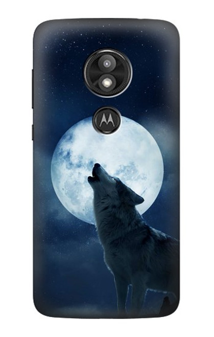 S3693 Grim White Wolf Full Moon Case For Motorola Moto E Play (5th Gen.), Moto E5 Play, Moto E5 Cruise (E5 Play US Version)