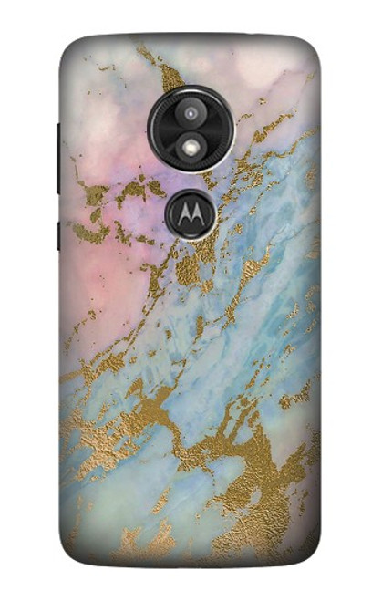 S3717 Rose Gold Blue Pastel Marble Graphic Printed Case For Motorola Moto E Play (5th Gen.), Moto E5 Play, Moto E5 Cruise (E5 Play US Version)