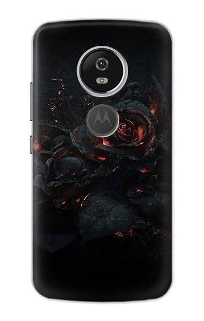 S3672 Burned Rose Case For Motorola Moto E5 Plus