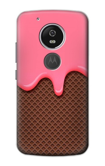 S3754 Strawberry Ice Cream Cone Case For Motorola Moto G6 Play, Moto G6 Forge, Moto E5