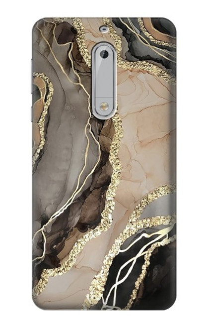 S3700 Marble Gold Graphic Printed Case For Nokia 5