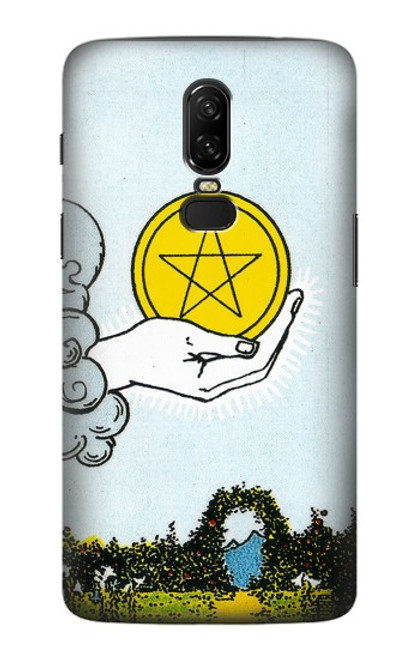 S3722 Tarot Card Ace of Pentacles Coins Case For OnePlus 6
