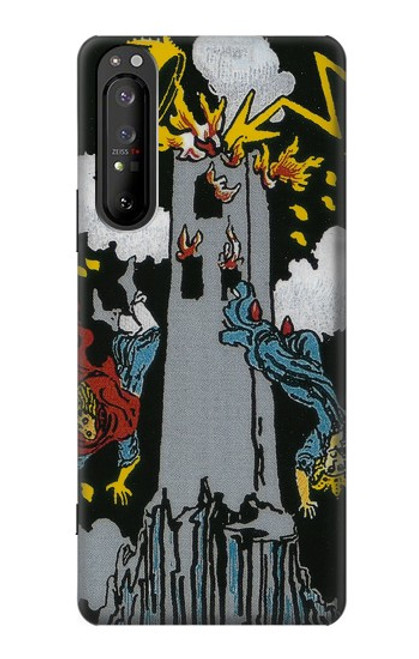 S3745 Tarot Card The Tower Case For Sony Xperia 1 II