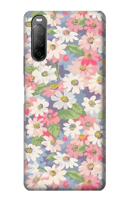 S3688 Floral Flower Art Pattern Case For Sony Xperia 10 II